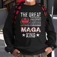 Old The Great Maga King Ultra Maga Retro Us Flag Sweatshirt Gifts for Old Men