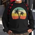 Palm Tree Vintage Retro Style Tropical Beach Sweatshirt Gifts for Old Men