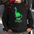 Papisaurus Funny Dinosaur Gift Papisaurus Christmas Sweatshirt Gifts for Old Men