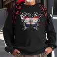 Paraguay Flag Butterfly Graphic Sweatshirt Gifts for Old Men