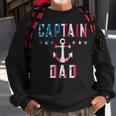 Patriotic Captain Dad American Flag Boat Owner 4Th Of July V2 Sweatshirt Gifts for Old Men
