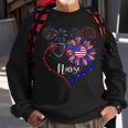 Patriotic Nurse 4Th Of July American Flag Sunflower Love Sweatshirt Gifts for Old Men