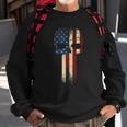 Patriotic Skull Usa Military American Flag Proud Veteran Sweatshirt Gifts for Old Men