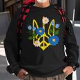 Peace In The Crest Of Ukraine Peace And Solidarity For Ukraine Sweatshirt Gifts for Old Men