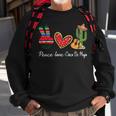 Peace Love Cinco De Mayo Funny Sweatshirt Gifts for Old Men