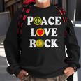 Peace Love Rock V4 Sweatshirt Gifts for Old Men