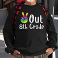 Peace Out 8Th Grade Tie Dye Graduation Class Of 2022 Virtual V2 Sweatshirt Gifts for Old Men