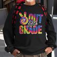 Peace Out Fifth Grade Tie Dye Funny Graduation 5Th Grade Sweatshirt Gifts for Old Men
