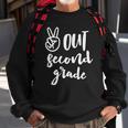 Peace Out Second Grade - Last Day Of School 2Nd Grad Sweatshirt Gifts for Old Men