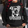 Pitbull Funny Dog Pitbull Mom Dad  V2 Sweatshirt Gifts for Old Men