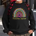Preschool Teacher Rainbow Pre-K Teachers Sweatshirt Gifts for Old Men