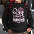 Queens Are Born On August 16Th Funny Birthday Sweatshirt Gifts for Old Men