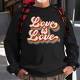 Rainbow Vintage Love Is Love Lgbt Gay Lesbian Pride Sweatshirt Gifts for Old Men
