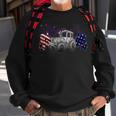 Red White Blue Tractor Usa Flag 4Th Of July Patriot Farmer Sweatshirt Gifts for Old Men