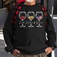 Red Wine & Blue 4Th Of July Wine Red White Blue Merica Usa Sweatshirt Gifts for Old Men