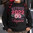 Retired 2022 Retirement Gifts For Women 2022 Cute Pink Sweatshirt Gifts for Old Men