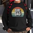 Retro Girl Dad Proud Father Love Dad Of Girls Vintage Sweatshirt Gifts for Old Men