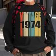 Retro Vintage 1974 48 Yrs Old Bday 1974 48Th Birthday Sweatshirt Gifts for Old Men