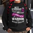 Rett Syndrome Doesnt Come With A Manual It Comes With A Warrior Who Never Gives Up Purple Ribbon Rett Syndrome Rett Syndrome Awareness Sweatshirt Gifts for Old Men