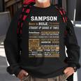 Sampson Name Gift Sampson Born To Rule Sweatshirt Gifts for Old Men