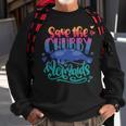 Save The Chubby Mermaids Funny Mermaid Sweatshirt Gifts for Old Men