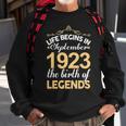 September 1923 Birthday Life Begins In September 1923 V2 Sweatshirt Gifts for Old Men