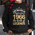 September 1966 Birthday Life Begins In September 1966 V2 Sweatshirt Gifts for Old Men