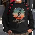 Siberian Husky Dog Vintage Siberian Husky Dad Sweatshirt Gifts for Old Men