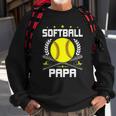 Softball Papa Baseball Lover Dad Sweatshirt Gifts for Old Men