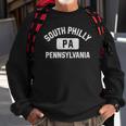 South Philly Philadelphia Pa Gym Style Distress White Print Sweatshirt Gifts for Old Men
