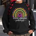 Speech Language Pathologist Rainbow Speech Therapy Gift Slp V2 Sweatshirt Gifts for Old Men