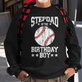 Stepdad Of The Birthday Boy Baseball Lover Vintage Retro Sweatshirt Gifts for Old Men
