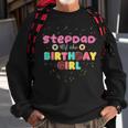 Stepdad Of The Birthday Girl Funny Donut Birthday Sweatshirt Gifts for Old Men