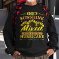 Sunshine Mixed With Hurricane Sunflower Motif With Saying Sweatshirt Gifts for Old Men