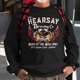Thats Hearsay Brewing Co Home Of The Mega Pint Funny Skull Sweatshirt Gifts for Old Men