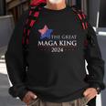 The Great Maga King Trump 2024 Proud Ultra Maga Sweatshirt Gifts for Old Men