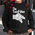 The Twinfather Father Of Twins Fist Bump Sweatshirt Gifts for Old Men