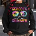 Tie Dye Last Day Of School Schools Out For Summer Teacher Sweatshirt Gifts for Old Men
