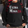 Ultra Maga Retro Style Red And White Text Sweatshirt Gifts for Old Men