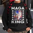 Ultra Mega King Trump Vintage American Us Flag Anti Biden Sweatshirt Gifts for Old Men