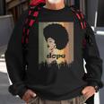 Unapologetically Dope Vintage Retro Black History Month Sweatshirt Gifts for Old Men