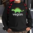 Vegan Dinosaur Green Save Wildlife Sweatshirt Gifts for Old Men