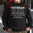 Veteran Definition Funny Proud Veteran Military Meaning T-Shirt Sweatshirt Gifts for Old Men