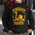 Veteran Veterans Day Two Defining Forces Jesus Christ And The American Soldier 85 Navy Soldier Army Military Sweatshirt Gifts for Old Men