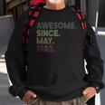 Vintage 40Th Birthday Awesome Since May 1982 40 Years Old Sweatshirt Gifts for Old Men