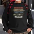 Vintage Husband Daddy Son Protector Hero Fathers Day Gift Sweatshirt Gifts for Old Men