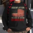 Vintage Old Bidenflation The Cost Of Voting Stupid 4Th July Sweatshirt Gifts for Old Men