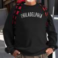 Vintage Philadelphia Distressed Text Apparel Philly Sweatshirt Gifts for Old Men