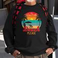 Vintage Retro Beach Please Funny Beach Lover Summer Vacation Sweatshirt Gifts for Old Men