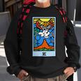 Wait Is This Pixel Art Tarot Yellow - Major Arcana The Lovers Design For Stickers And Sweatshirt Gifts for Old Men